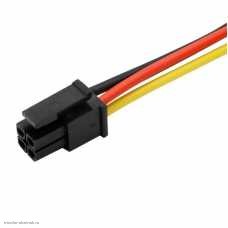 Molex 3.0мм 2-рядный 2х2pin гнездо с проводами 20AWG 20 см.