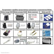 Molex ассортимент разъемов