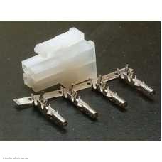 Molex 4.2мм 2-рядный 2х 2pin гнездо на провод самонаборное