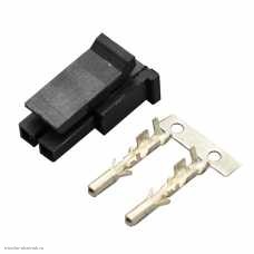Molex 3.0мм 1-рядный 1х2pin гнездо на провод самонаборное