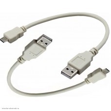 Переходник USB-A(2.0) штекер - micro USB-B штекер (0.2м)