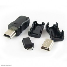 Штекер USB B мини 5 PB
