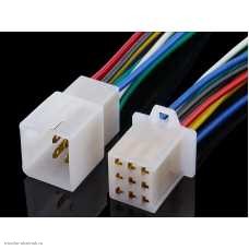 Серия 2.8 9pin DJ7021A штекер с проводом+гнездо с проводом