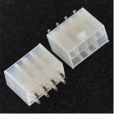 Molex 4.2мм 2-рядный 2х 4pin штекер в плату прямой