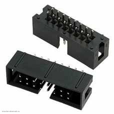 Dupont штекер 2х08 pin в плату прямой (BH-16)