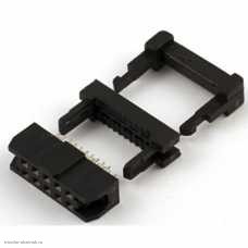 Dupont гнездо 2х05 pin на шлейф (IDC-10F)
