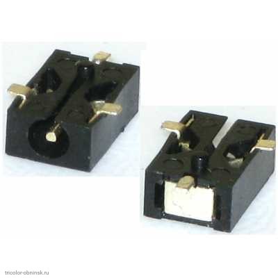 Гнездо 2.5х0.7мм DC-056_SMD на плату без экрана smd3