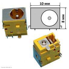 Гнездо P532 5.5х2.1мм DC-044A на плату экран 4/6 dip3+2pin