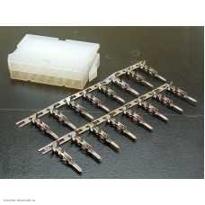 Molex 4.2мм 2-рядный 2х 8pin штекер на провод самонаборный