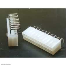 Molex 4.2мм 2-рядный 2х10pin штекер в плату угловой
