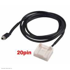 AUX IN 20pin TOYOTA 20pin -> гнездо 3.5 стерео