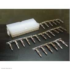 Molex 4.2мм 2-рядный 2х12pin штекер на провод самонаборный