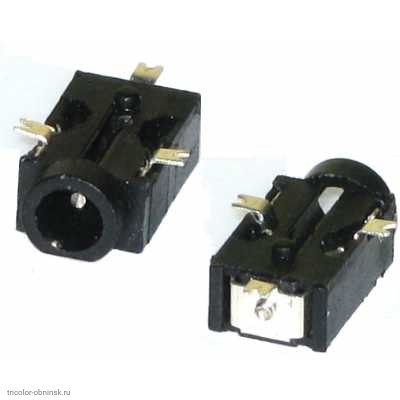 Гнездо 2.5х0.7мм DC-042_SMD на плату smd3