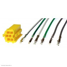 MINI-ISO 6pin желтый само-наборный с проводами