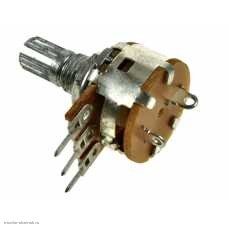 Потенциометр WH148-1 D16 L=20mm B 500K с выкл.