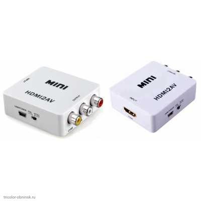 Видеоконвертер HDMI (вход) - 3 RCA (выход)