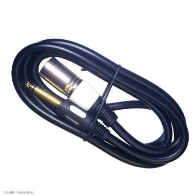 Шнур 6.3 штекер моно - XLR штекер  1.5м OD7.0мм Nickel Gold
