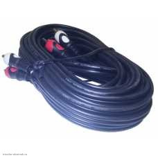 Шнур 2 RCA штекер - 2 RCA штекер 10.0м (4.0мм)Plasticl Gold Premier