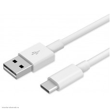 Шнур USB-C (3.1) штекер - USB-A (2.0) штекер 1.0м белый
