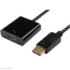 Переходник DisplayPort штекер - HDMI гнездо (с проводом 0.15м)