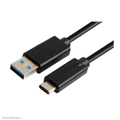 Шнур USB-C (3.1) штекер - USB-A (2.0) штекер 1.0м резина