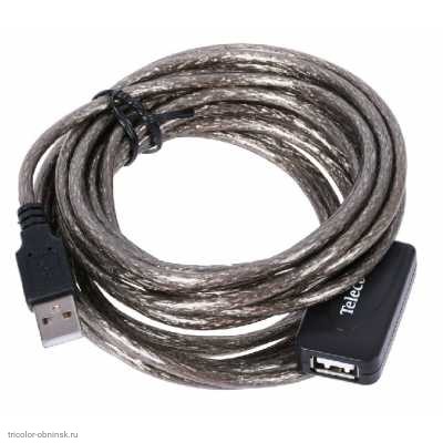 USB удлинитель A штекер - А гнездо  5.0м активный