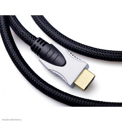 Шнур HDMI - HDMI 1.5 м с ферритами OD8.0мм в защитном рукаве