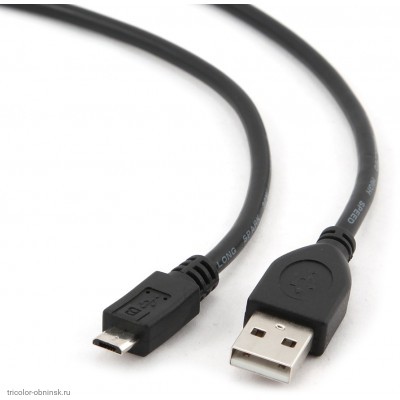 Шнур micro USB-B штекер - USB-A (2.0) штекер 3.0м