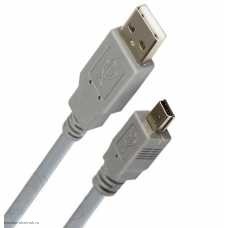 Шнур mini USB (5pin) штекер - USB-A штекер 1.0м