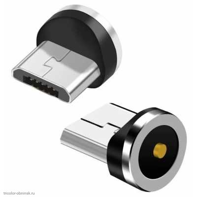 Магнитный адаптер 2pin USB-micro (только зарядка)