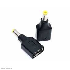 Штекер питания 5.5х1.7мм переходник на гнездо USB A