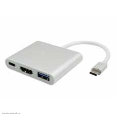 Конвертер USB-C(3.1) -> HDMI + USB-A(3.0) + USB-C(3.1)