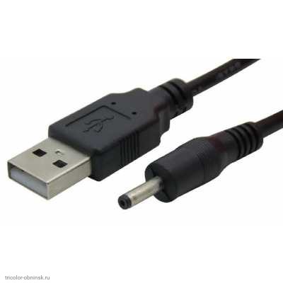 Штекер питания 2.0х0.5мм переходник на штекер USB A с проводом
