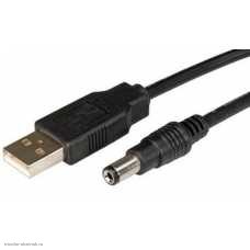 Штекер питания 5.5х2.1мм переходник на штекер USB A с проводом