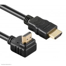 Шнур HDMI - HDMI 3.0 м с ферритами Г-образный