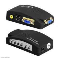 Видеоконвертер RCA + S-Video + VGA (вход) - VGA (выход)