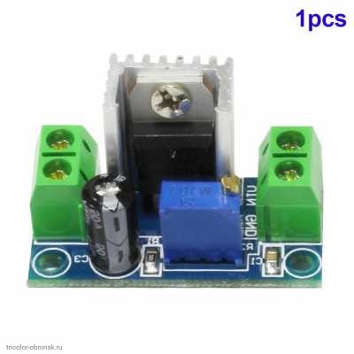 Стабилизатор понижающий DC-DC  1,5A LM317  in 4-40v out 1,5-37v