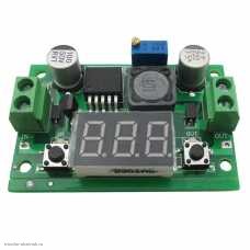 Стабилизатор понижающий DC-DC 2A LM2596S in 4-40v out 1.3-37v, индикатор