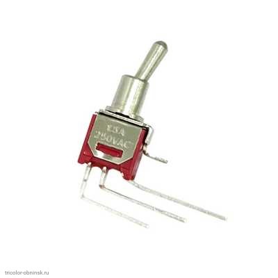 Микро тумблер d5 3pin 2 положения 250V 1.5A SMTS-102-C4 на плату угловой