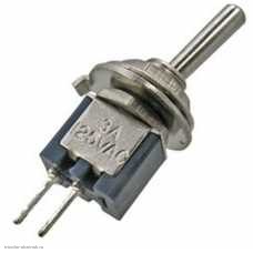 Микро тумблер M5 2pin 2 положения 250V 1.5A SMTS-101