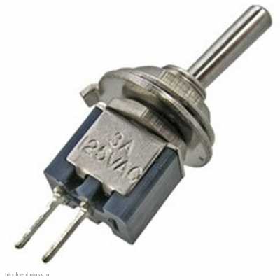 Микро тумблер M5 2pin 2 положения 250V 1.5A SMTS-101