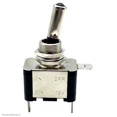 Тумблер ON-OFF 3pin ASW-07D с подсветкой 12V синий