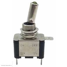 Тумблер ON-OFF 3pin ASW-07D с подсветкой 12V жёлтый