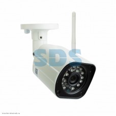 IP/WiFi-камера цилиндрическая уличная 1.0Мп (720p) (3.6мм, ИК 20м, 12В 0.5А) (MicroSD,микрофон)