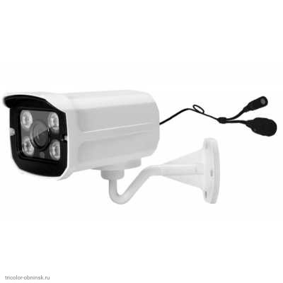IP-камера цилиндрическая уличная HJT-IPC6100-B1 (2 MP, 1920X1080/12V-2A/ИК подсветка/3.6мм)