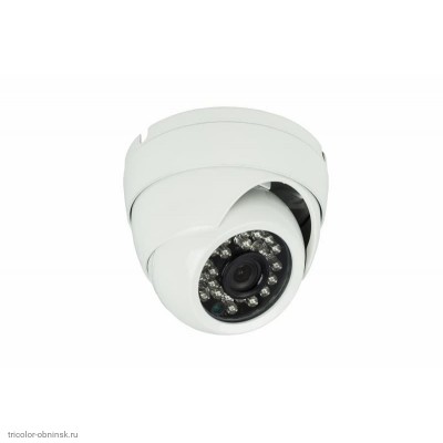 IP-камера купольная вандалозащищенная 1.0Мп (720p) (3.6мм, ИК 20м, 12В 0.4А)