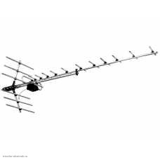 Антенна Дельта с усилителем 28 dB питание 5V Н1181А.F-5V кабель 0.2 м. с F-гнездом