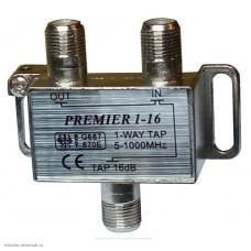 Ответвитель ТВ x1 отвод 16dB 5-1000MHz