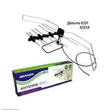 Антенна Дельта с усилителем 22 dB питание 12V К331А кабель 3.0 м. сборная (в FM диапазоне 6-15 dB)