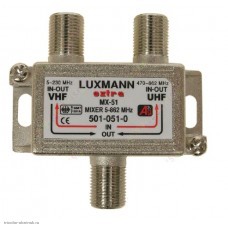 Смеситель-разветвитель МВ/UHF 5-230МГц + ДМВ/UHF 470-862МГц
